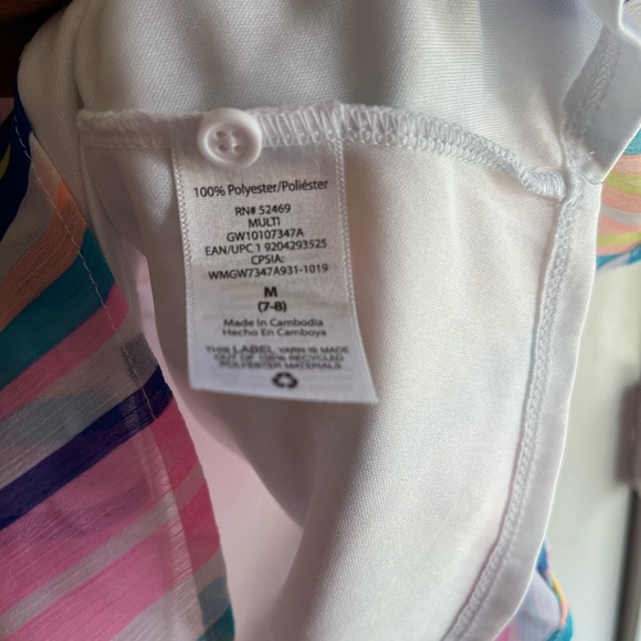 Wonder Nation Multicolored Layered Tank Top Dress - Size M 7/8 - Picture 8 of 10